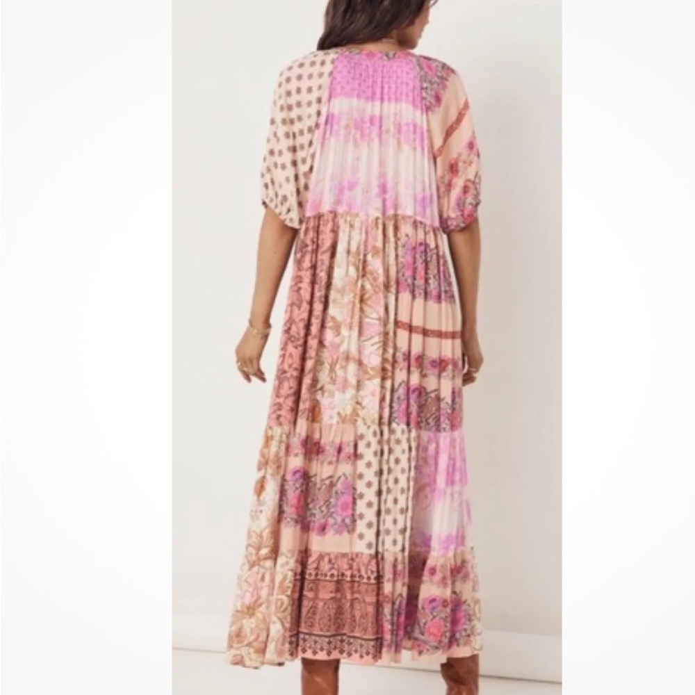 Spell Patchwork Maxi Dress In Blush - image 2